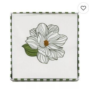 Draper James Magnolia Flower Cocktail Napkins 5”x5” Set Of 52 Party Supplies